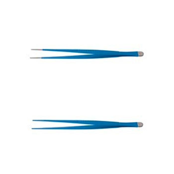 Dressing Nonconductive Forceps, Coated Tips, 10" (25.4 Cm)